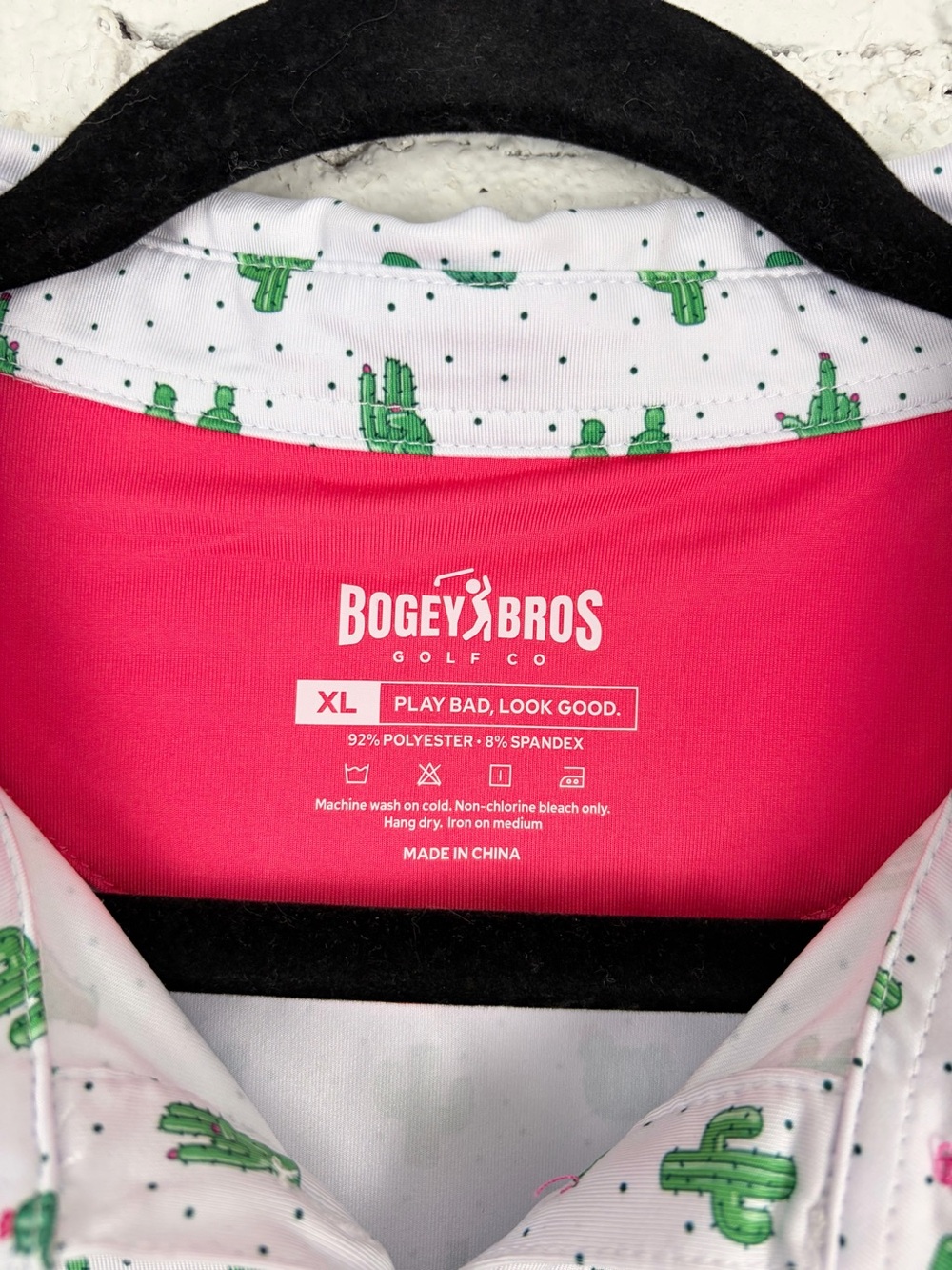 Bogey Bros Cactus Prick-ly Pear Sleeveless Polo Golf Tank Top Womans XL - Picture 5 of 8